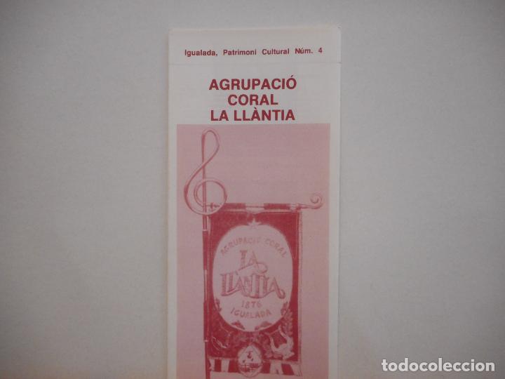 Collectionnisme Papier divers: AGRUPACI&Oacute; CORAL LA LL&Agrave;NTA. IGUALADA, PATRIMONI CULTURAL NUM. 4. AJUNTAMENT D'IGUALADA