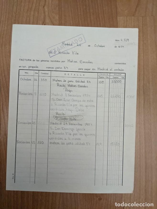 Sammelleidenschaft Andere Papierartikel: FACTURA PROCEDENTE ESTUDIOS ESCOLARES CONTABILIDAD A&Ntilde;OS 70