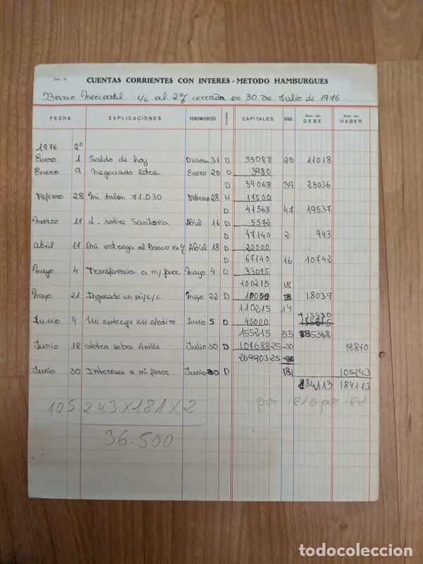 Sammelleidenschaft Andere Papierartikel: IMPRESO CTAS.CTES M&Eacute;TODO HAMBURGU&Eacute;S PROCEDENTE ESTUDIOS ESCOLARES CONTABILIDAD A&Ntilde;OS 70