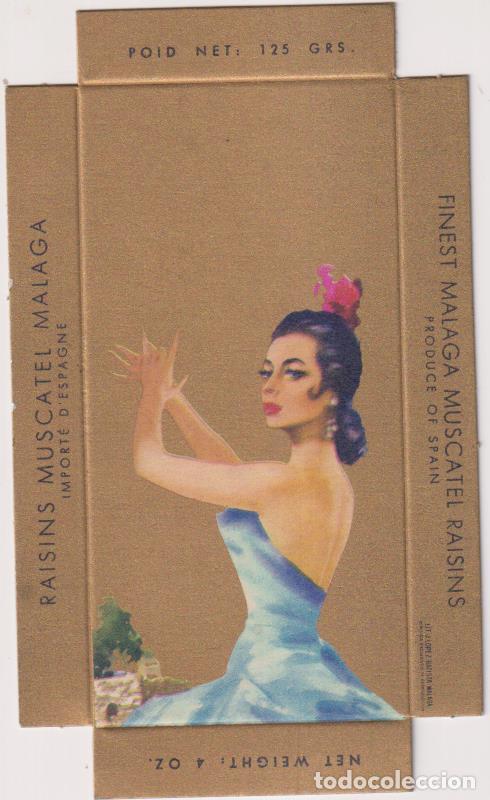 Collectionnisme Papier divers: antigua CAJA (13,5x8 cm.) Uvas Moscatel de M&aacute;laga