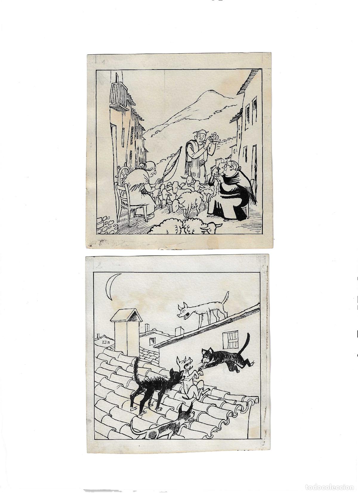 Collectionnisme Papier divers: Conjunto de dibujos originales de Valent&iacute; Castany (1898-1965). Muy interesante y raro completo