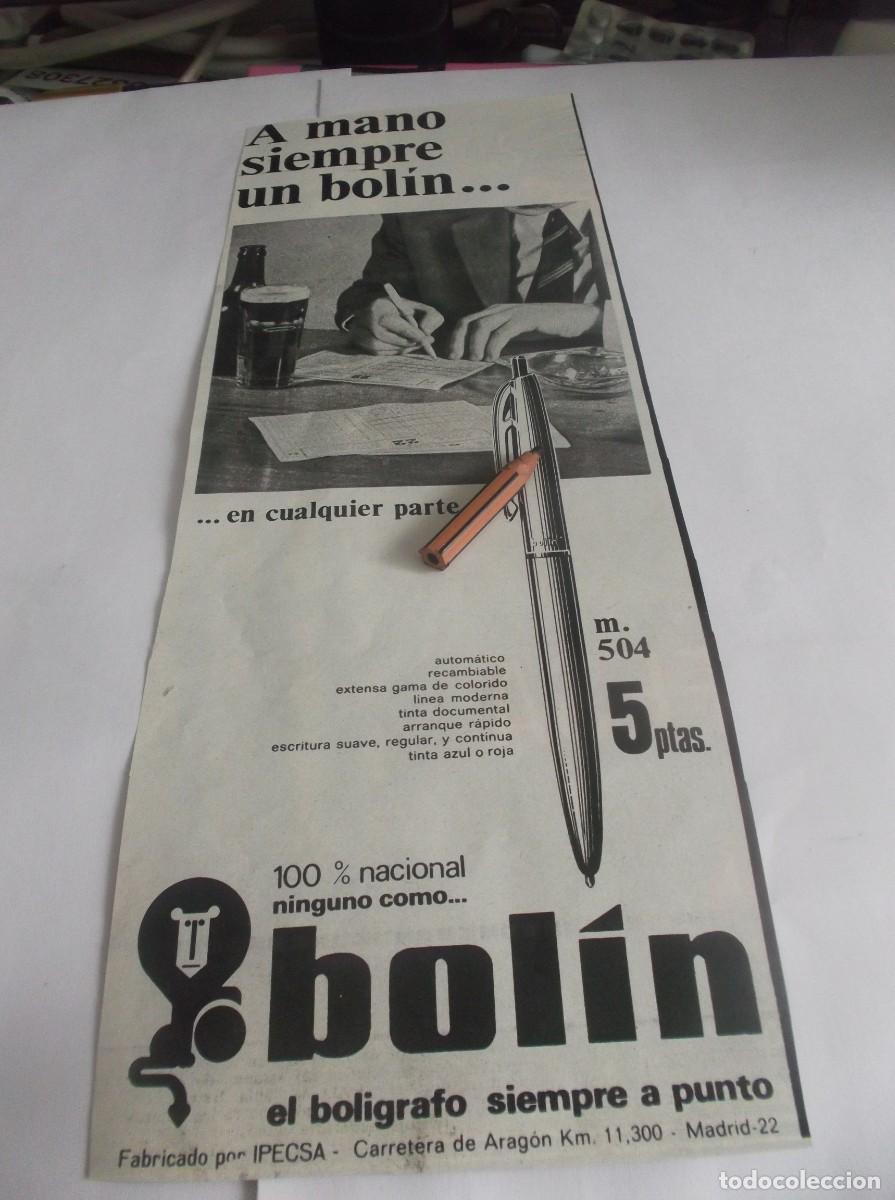 Otros Art&iacute;culos de Coleccionismo en Papel: RECORTE PUBLI.A&Ntilde;O 1967-TOMANDO UNA CERVEZA Y RELLANANDO QUINIELA,SIEMPRE CON BOL&Iacute;GRAFO BOL&Iacute;N .M.504