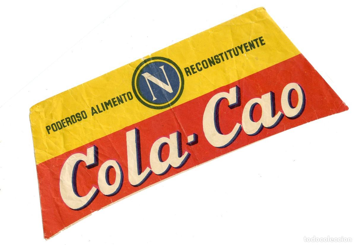 Otros Art&iacute;culos de Coleccionismo en Papel: MUY ANTIGUO SOMBRERO DE PAPEL PUBLICIDAD &rdquo;COLA-CAO&rdquo;