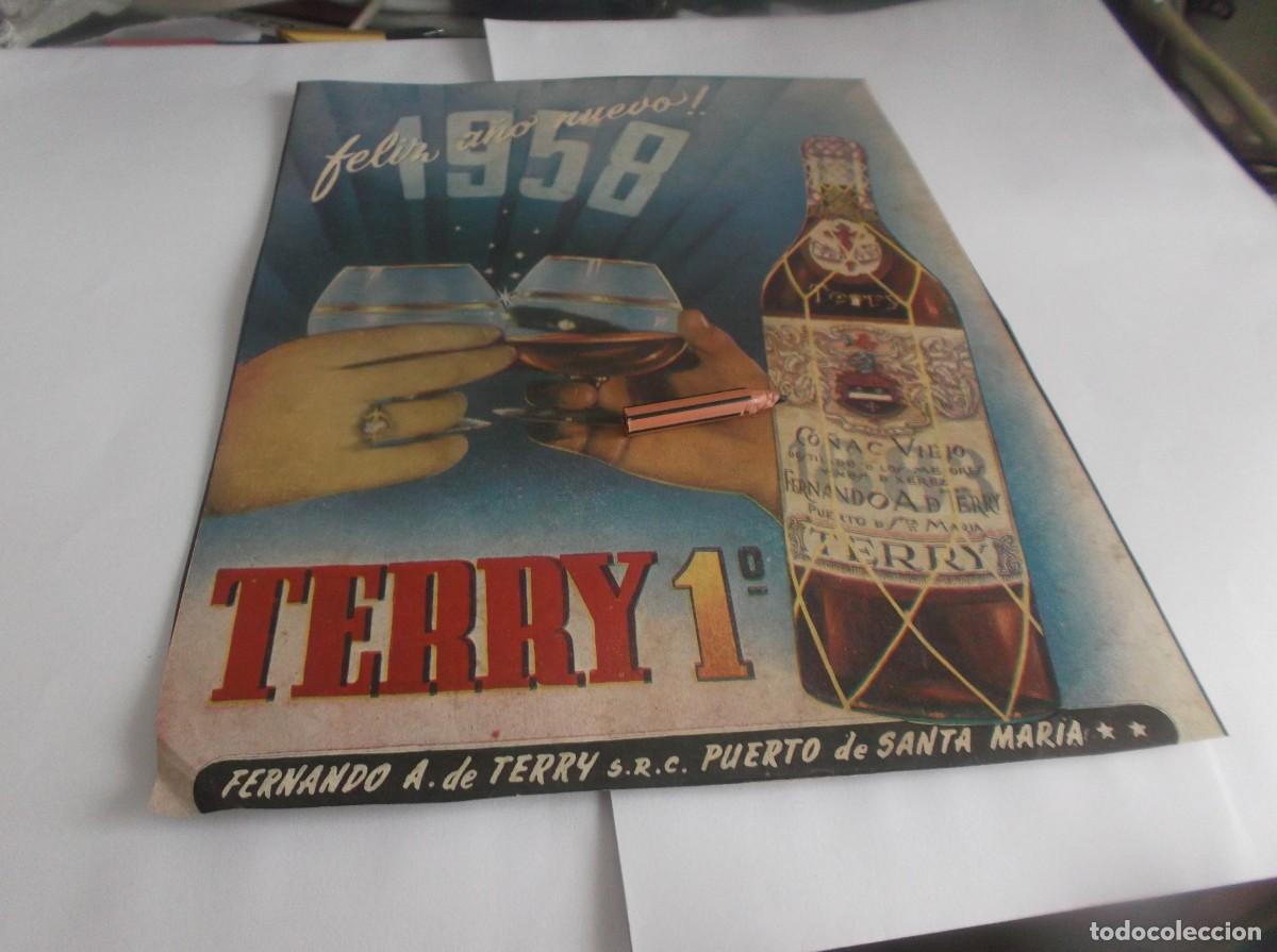 Otros Art&iacute;culos de Coleccionismo en Papel: RECORTE PUBLI.A&Ntilde;O 1958.-BRANDY CO&Ntilde;AC VIEJO TERRY/Pto. DE Sta, MAR&Iacute;A(PUBLI.PUERTAS PLEGABLES(VITORIA)