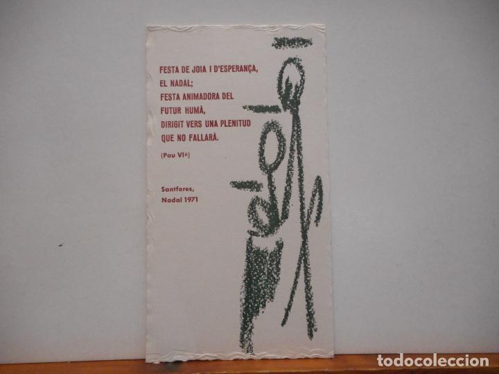 Collectionnisme Papier divers: FESTA DE JOIA I D'ESPERAN&Ccedil;A. NADAL 1971. MEDIDAS 16*9 CM