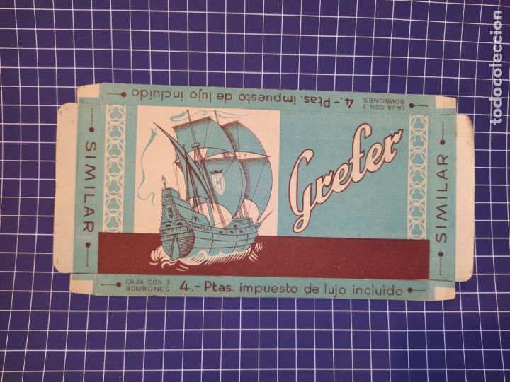 Outros artigos de papel: GREFER BOMBONES-ENVOLTORIO ANTIGUO ORIGINAL-VER FOTOS-(K-11.004)