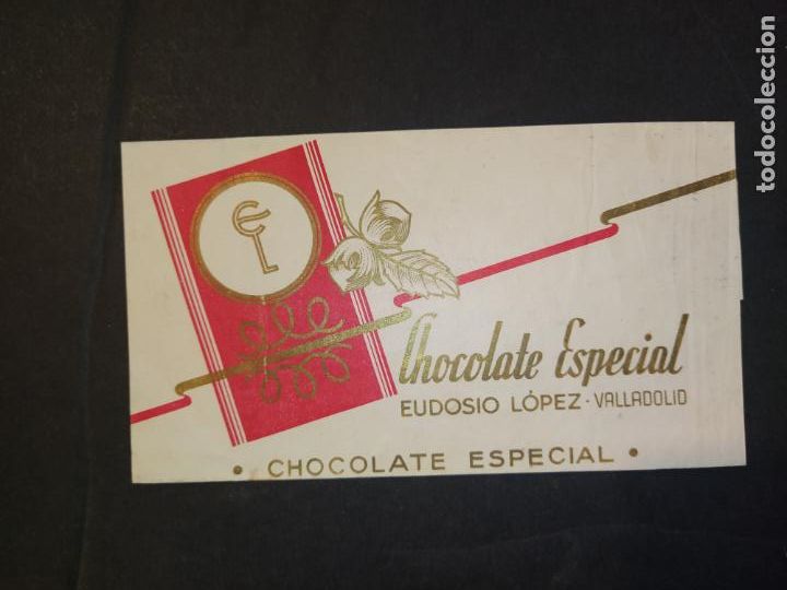 Outros artigos de papel: VALLADOLID-CHOCOLATE ESPECIAL EUDOSIO LOPEZ-ENVOLTORIO ANTIGUO ORIGINAL-VER FOTOS-(K-11.004)