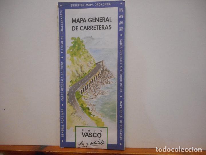 Outros artigos de papel: MAPA GENERAL DE CARRETERAS. PAIS VASCO.
