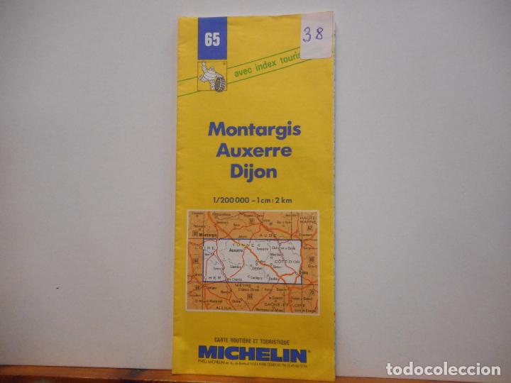 Outros artigos de papel: MONTARGIS AUXERRE DIJON. MICHELIN. INDEX TOURISTIQUE.