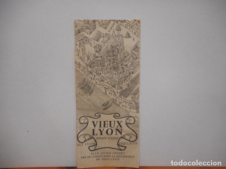 Collectionnisme Papier divers: VIEUX LYON MUS&Eacute;E VIVANT. PLAN-GUIDE OFFERT PAR LE COMIT&Eacute; POUR LA RENAISSANCE DU VIEUX-LYON