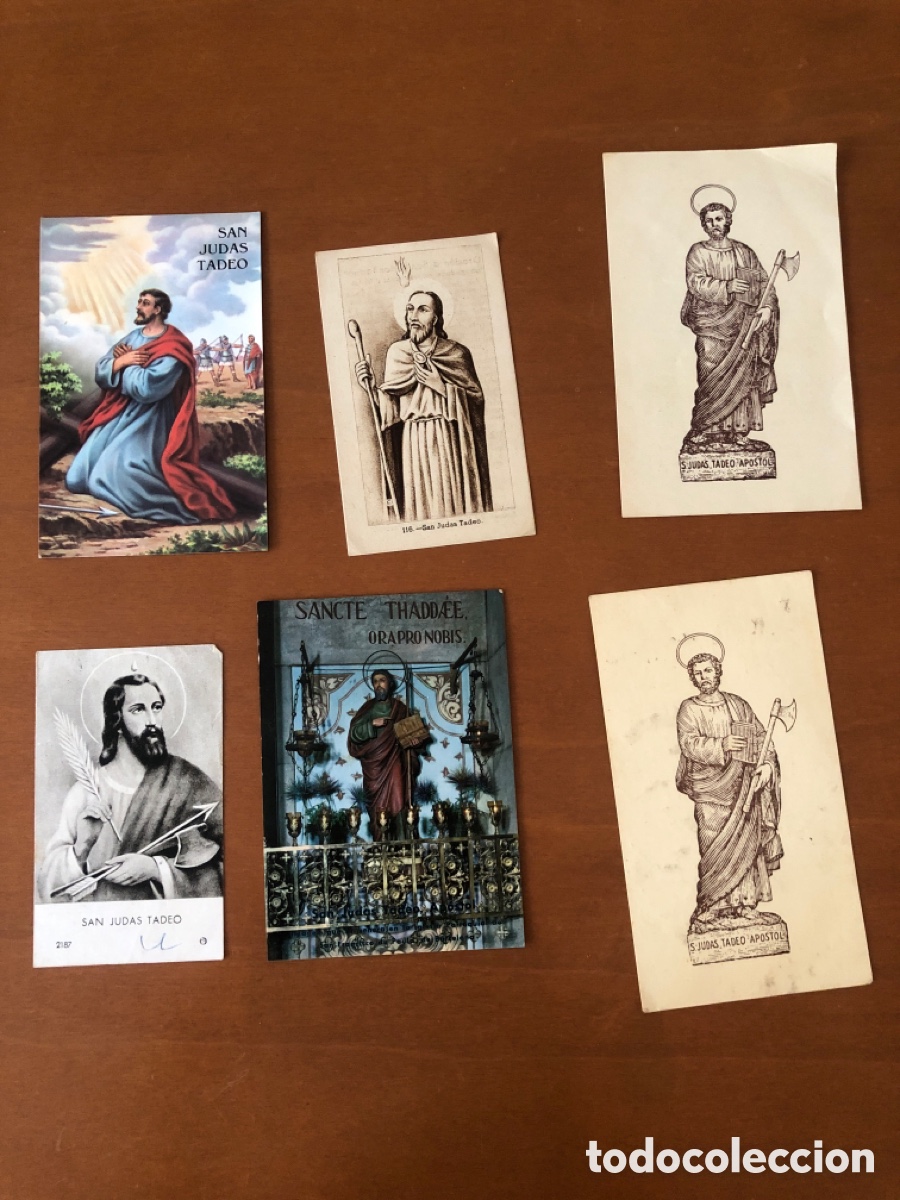 Otros Art&iacute;culos de Coleccionismo en Papel: LOTE DE 6 ESTAMPAS DE SAN JUDAS TADEO