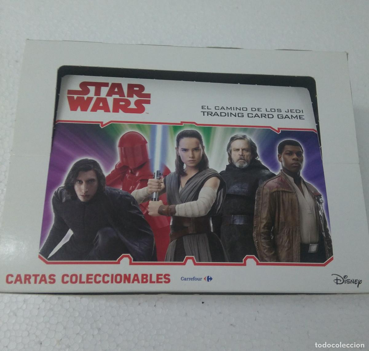 Otros art&iacute;culos de coleccionismo en papel: caja carrefour star wars expositor cartas guerra galaxias despertar fuerza disney trading card game