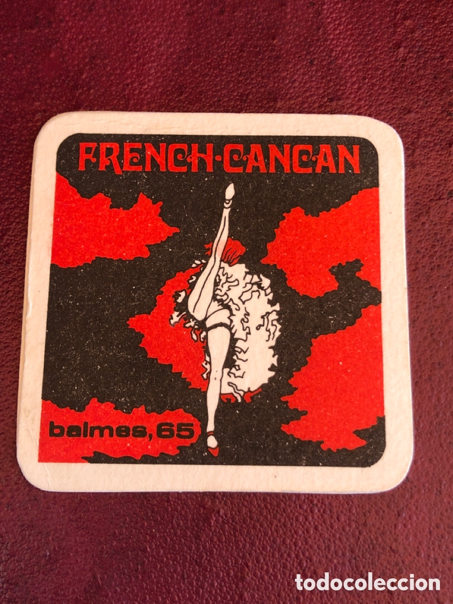 Otros art&iacute;culos de coleccionismo en papel: POSAVASOS PUBLICIDAD DISCOTECA BAR FRENCH CANCAN BARCELONA