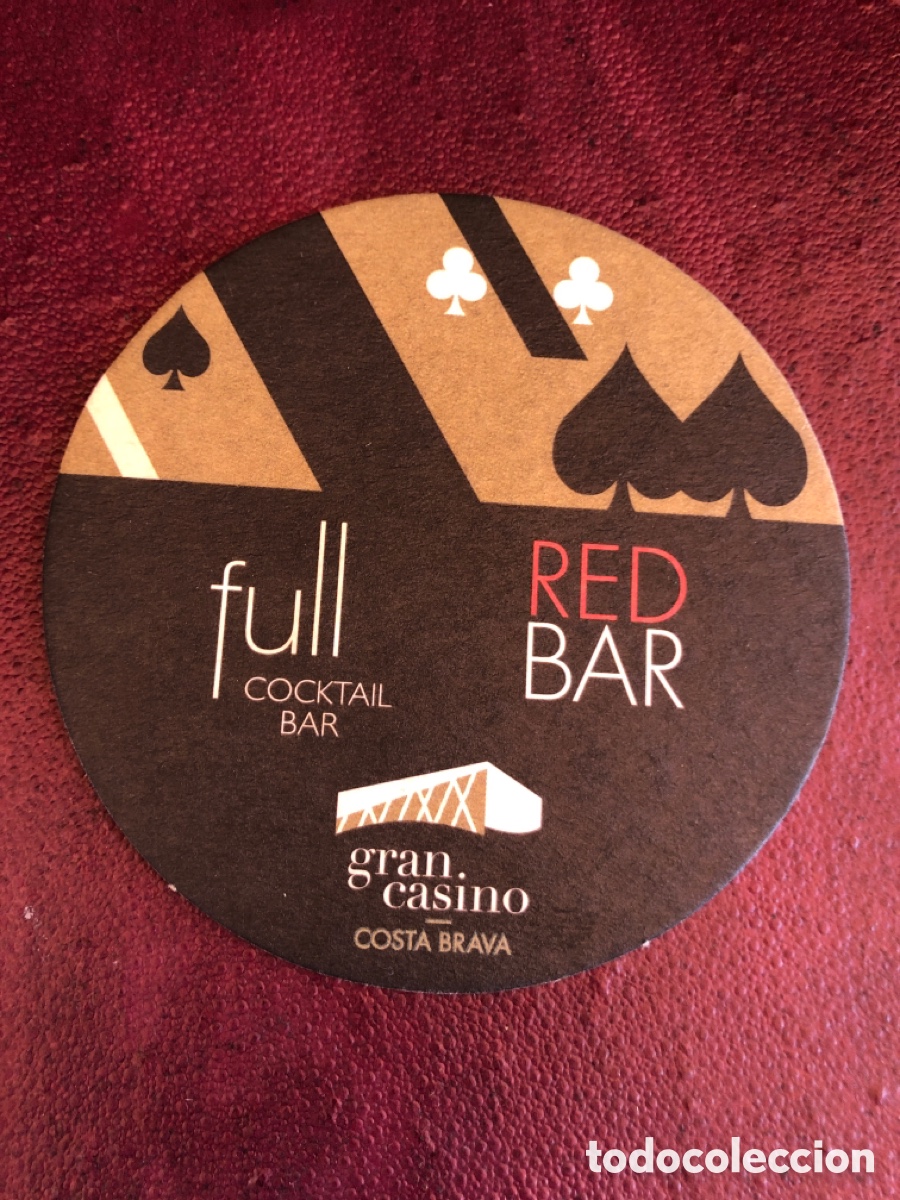 Otros art&iacute;culos de coleccionismo en papel: POSAVASOS RED BAR FULL COCKTAIL BAR ( GRAN CASINO COSTA BRAVA ) DISCOTECA