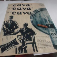 Otros Artículos de Coleccionismo en Papel: RECORTE PUBLI.AÑO 1957.-BRANDY-COÑAC CAVA -LOPEZ HNOS.-MÁLAGA//MADRID,NIÑOS EN FUENTE MONUMENTO