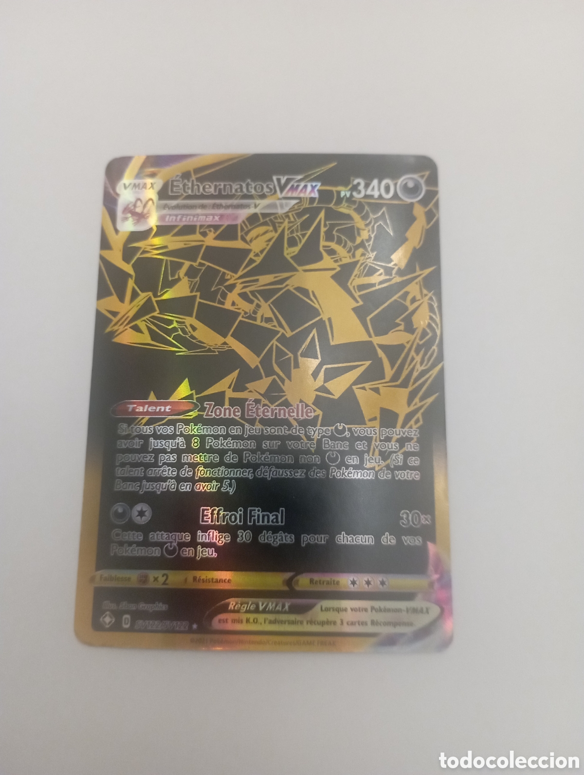 Otros Art&iacute;culos de Coleccionismo en Papel: ETHERNATOS VMAX POKEMON CARD CARTA POKEMON