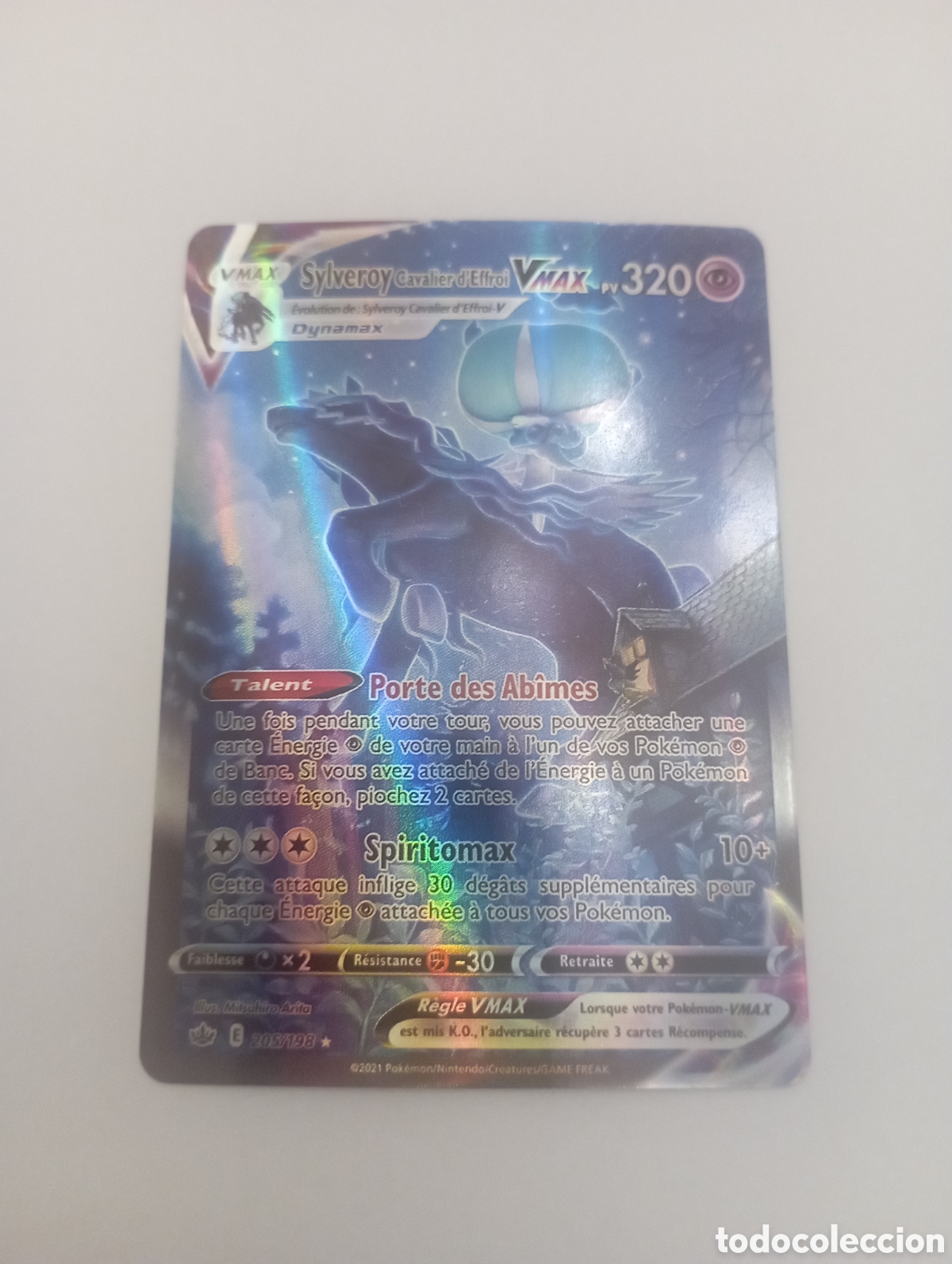 Otros Art&iacute;culos de Coleccionismo en Papel: SYLVEROY CAVALIER D'EFFROI VMAX POKEMON CARD CARTA POKEMON