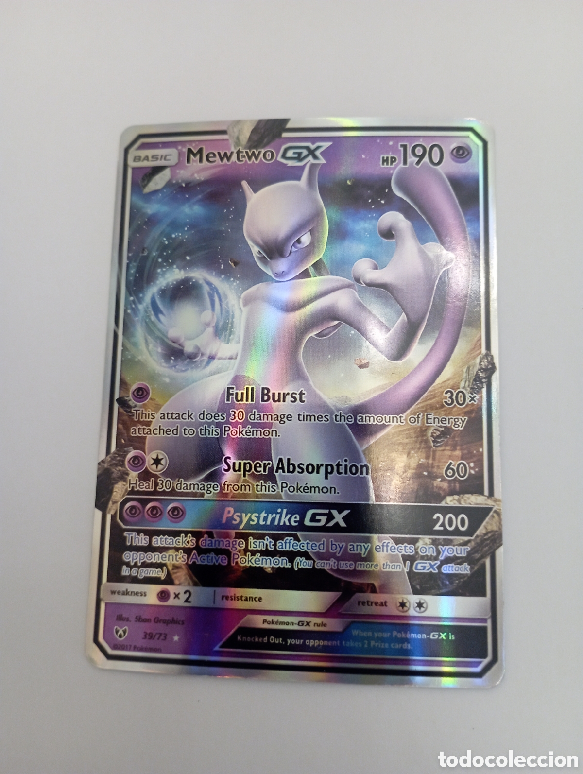 Otros Art&iacute;culos de Coleccionismo en Papel: MEWTO GX POKEMON CARD CARTA POKEMON