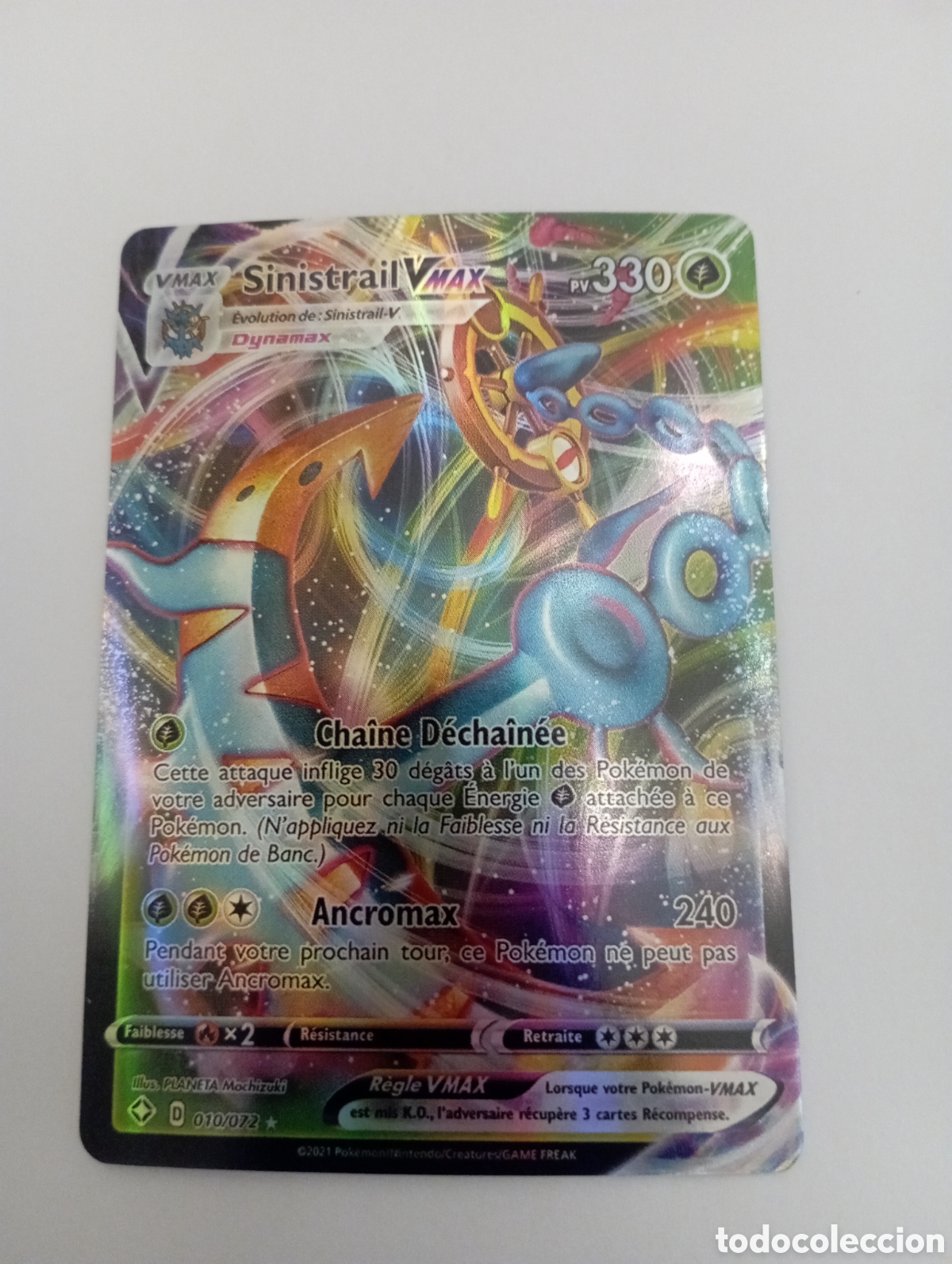Otros Art&iacute;culos de Coleccionismo en Papel: SINISTRAIL VMAX POKEMON CARD CARTA POKEMON