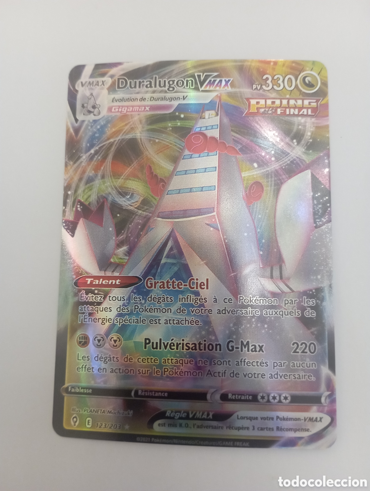 Otros Art&iacute;culos de Coleccionismo en Papel: DURALUGON VMAX POKEMON CARD CARTA POKEMON