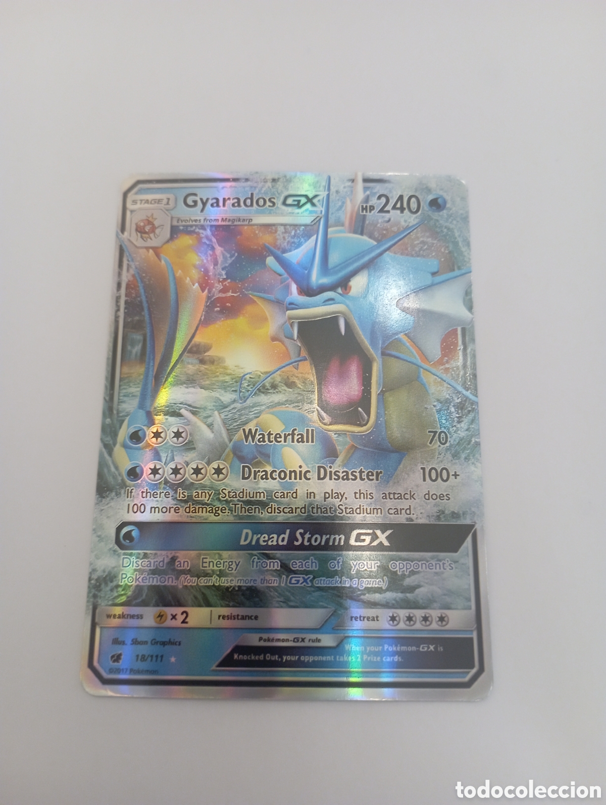 Otros Art&iacute;culos de Coleccionismo en Papel: GYARADOS GX POKEMON CARD CARTA POKEMON
