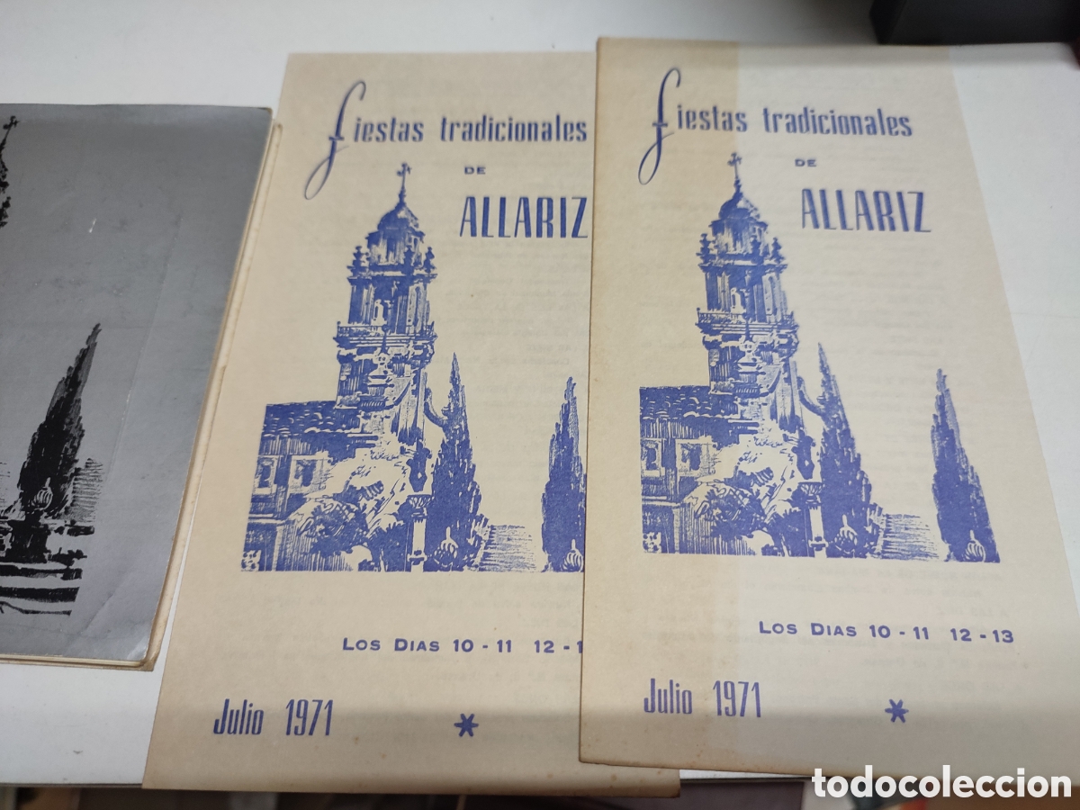 Paper Collecting Others: Fiestas de Allariz Ourense Galicia 1971 con dos folletos de fiestas
