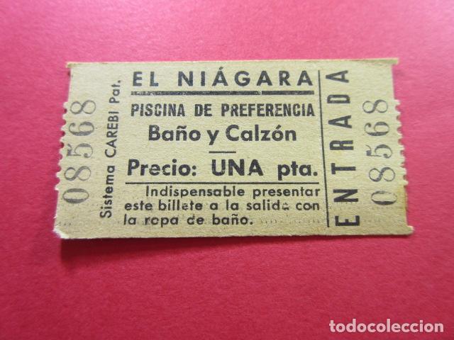 Otros art&iacute;culos de coleccionismo en papel: REF: CAREBI_01 COLECCION CAREBI - ENTRADA - EL NIAGARA MADRID - PISCINA BA&Ntilde;O Y CALZON