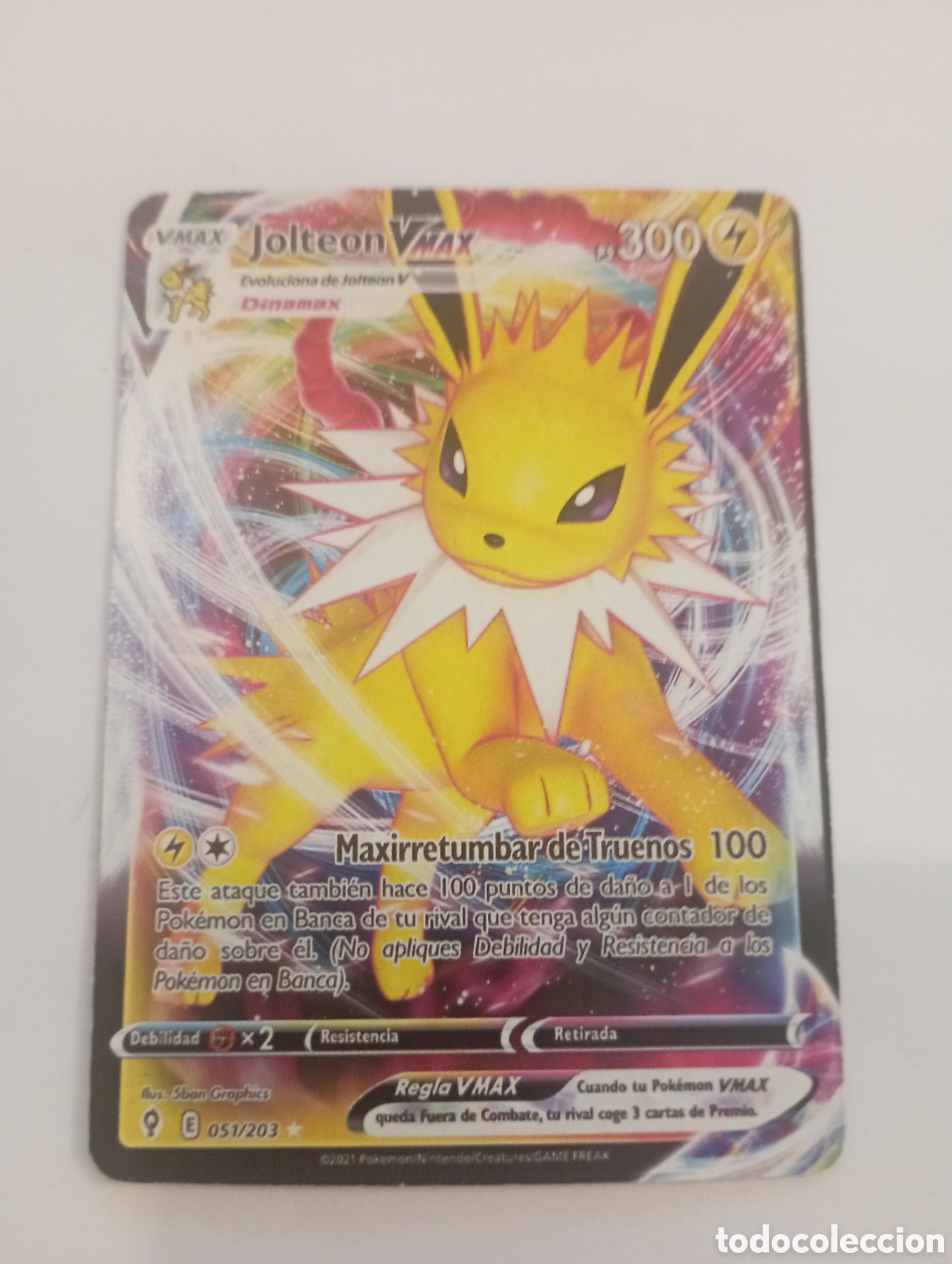 Otros Art&iacute;culos de Coleccionismo en Papel: JOLTEON VMAX POKEMON CARD CARTA POKEMON