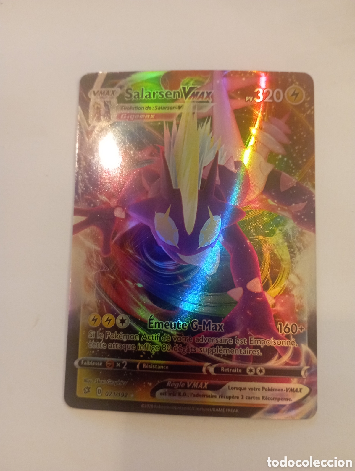 Otros Art&iacute;culos de Coleccionismo en Papel: SALARSEN VMAX POKEMON CARD CARTA POKEMON