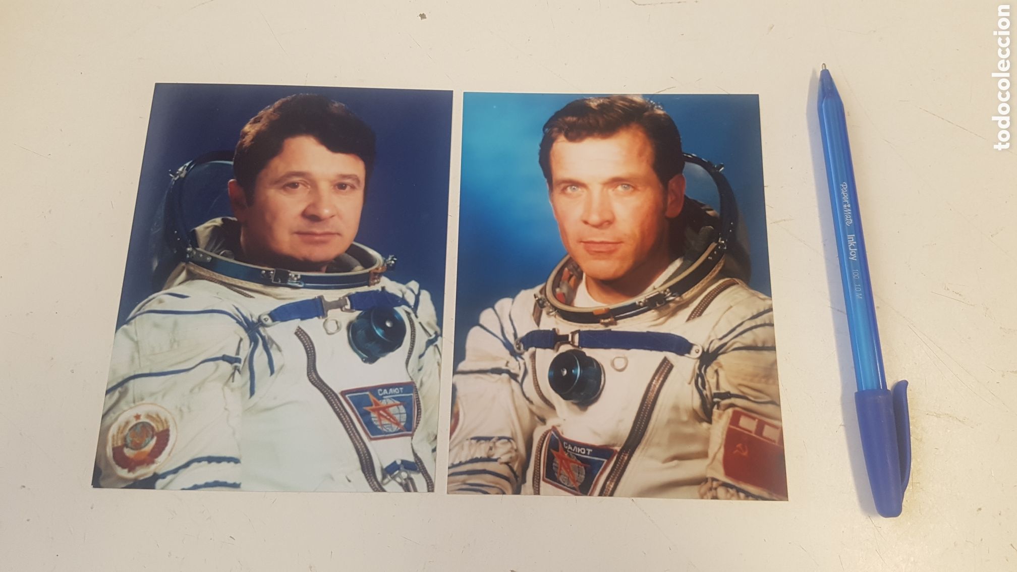 Otros art&iacute;culos de coleccionismo en papel: 2 FOTOGRAF&Iacute;AS ASTRONAUTAS RUSOS URSS USSR KIZIM SEREBROV