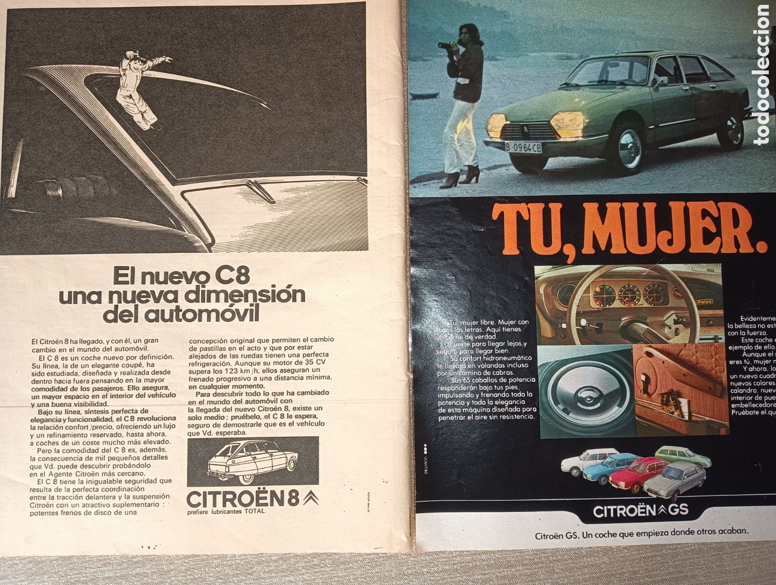 Otros Art&iacute;culos de Coleccionismo en Papel: Anuncio Citro&euml;n GS. Anuncio Citro&euml;n C8