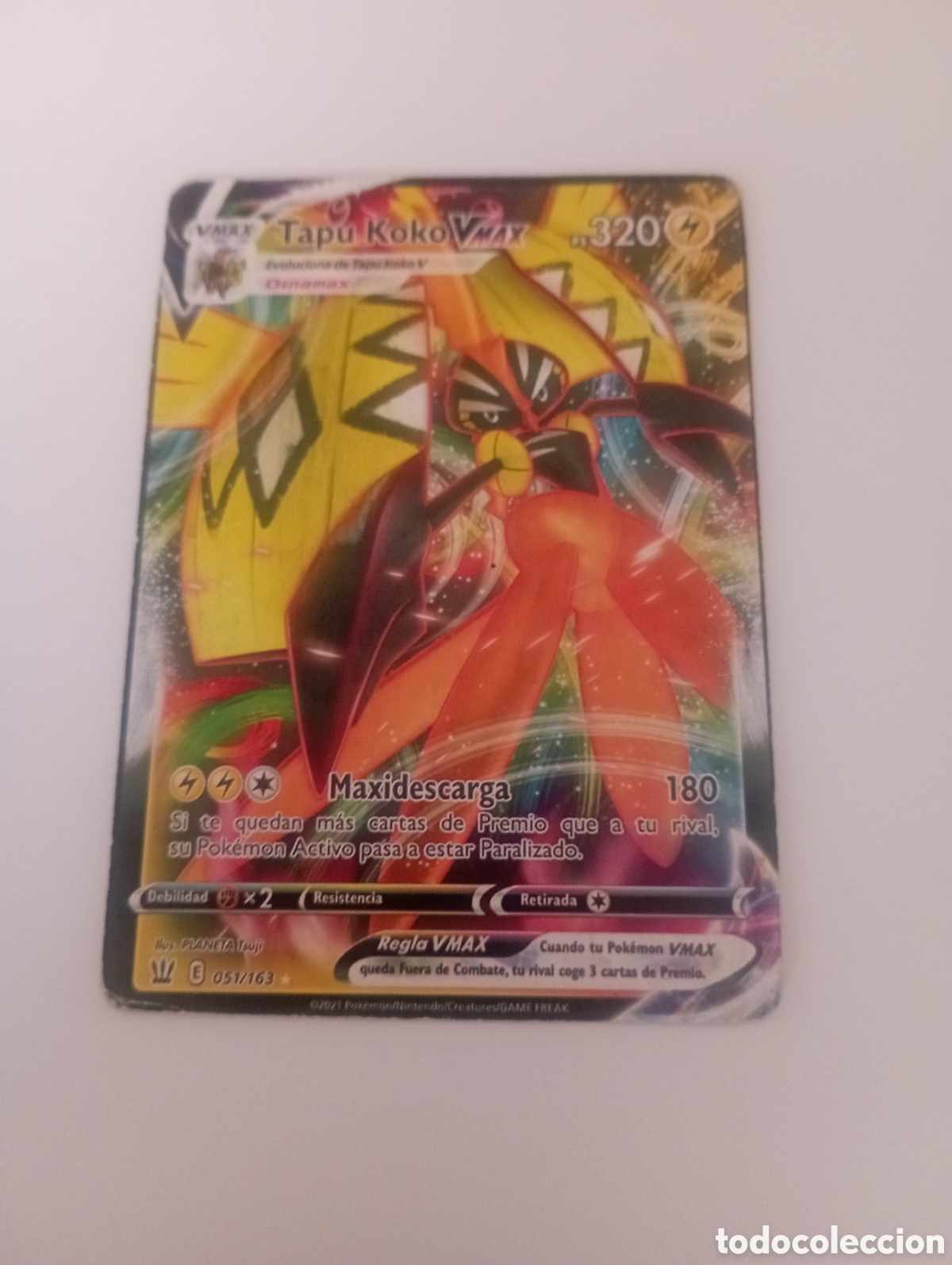 Otros Art&iacute;culos de Coleccionismo en Papel: TAPU KOKO POKEMON VMAX CARD CARTA POKEMON