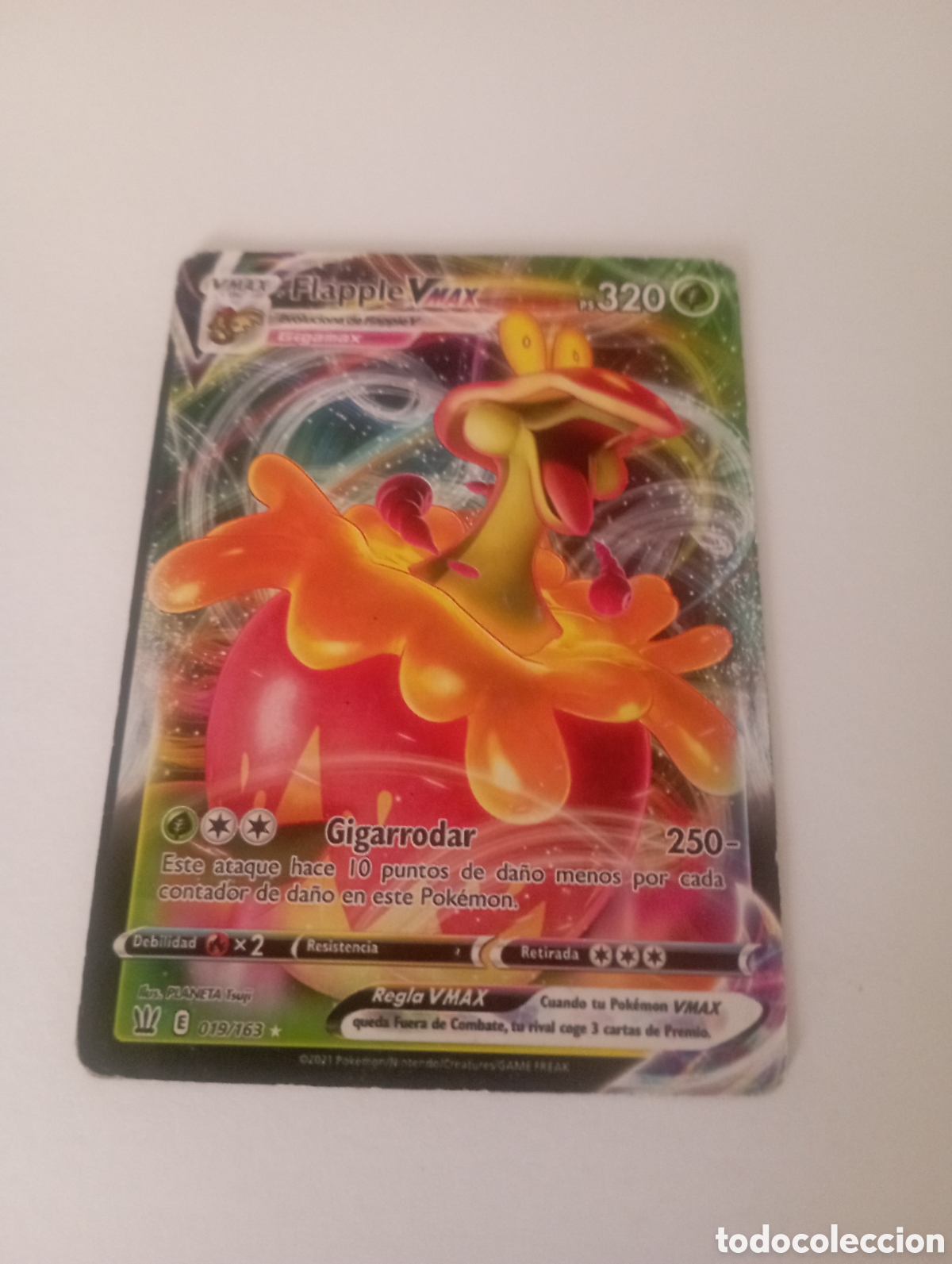 Otros Art&iacute;culos de Coleccionismo en Papel: FLAPPLE VMAX POKEMON CARD CARTA POKEMON