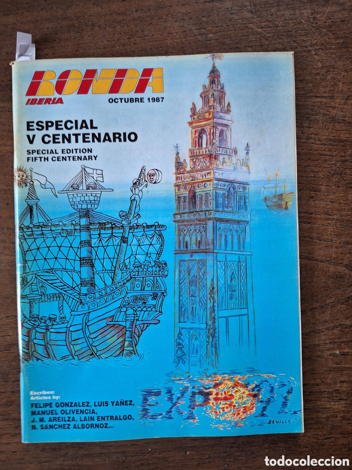 Sammelleidenschaft Andere Papierartikel: Revista ronda iberia de octubre 1987