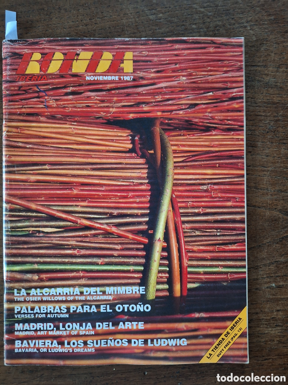 Otros Art&iacute;culos de Coleccionismo en Papel: Revista ronda iberia de noviembre 1987