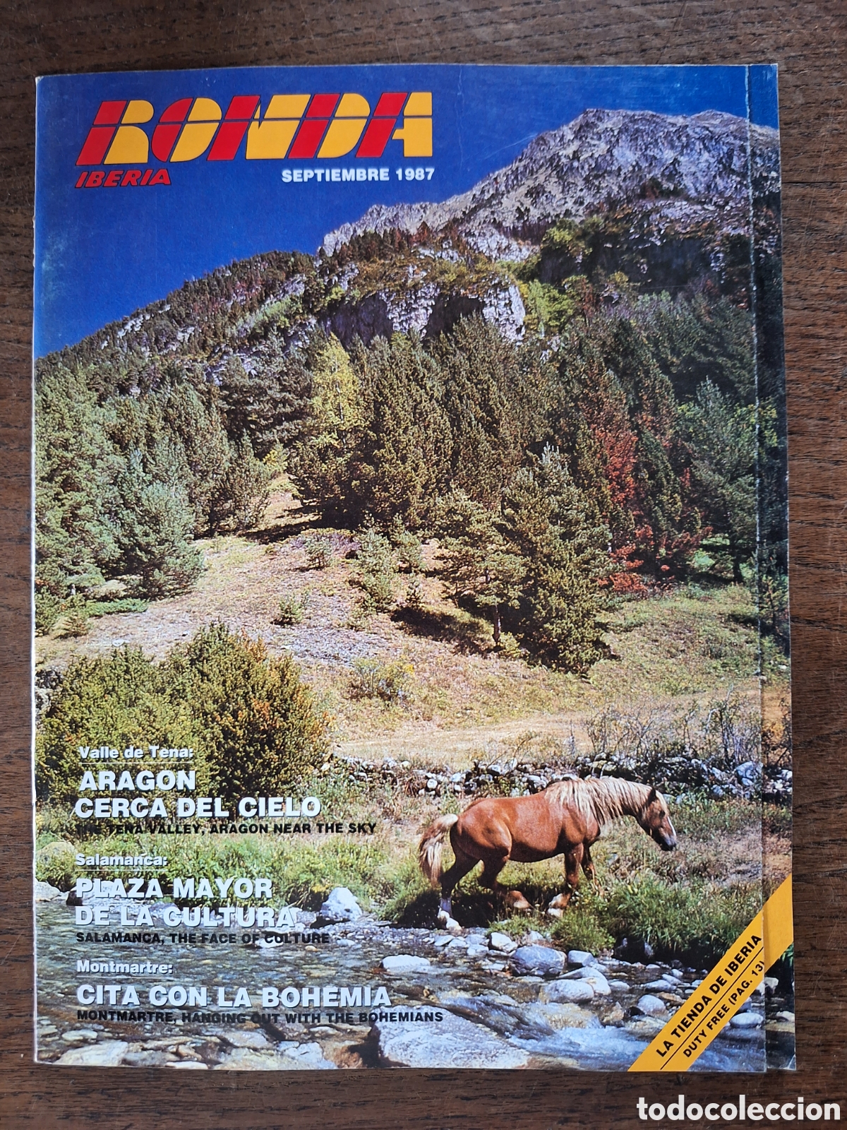 Otros Art&iacute;culos de Coleccionismo en Papel: Revista ronda iberia de septiembre 1987