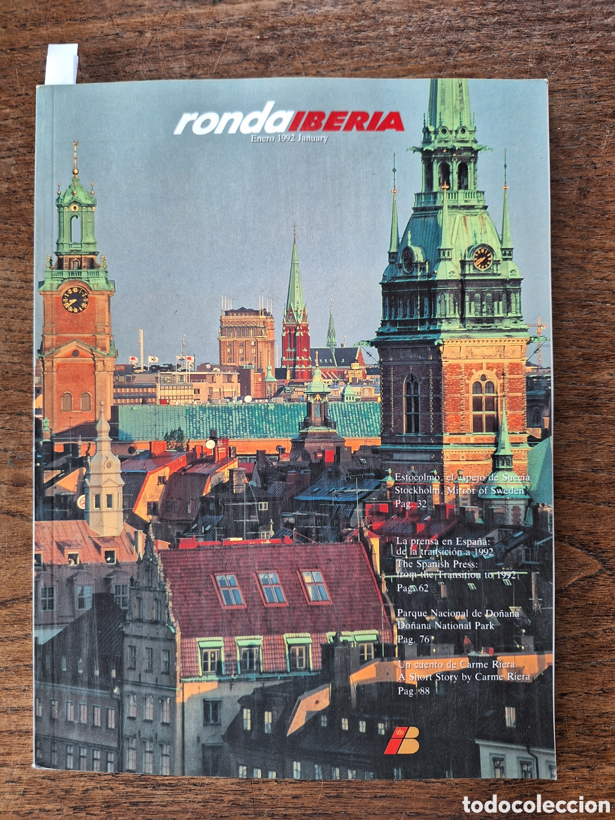 Sammelleidenschaft Andere Papierartikel: Revista ronda iberia de enero 1992