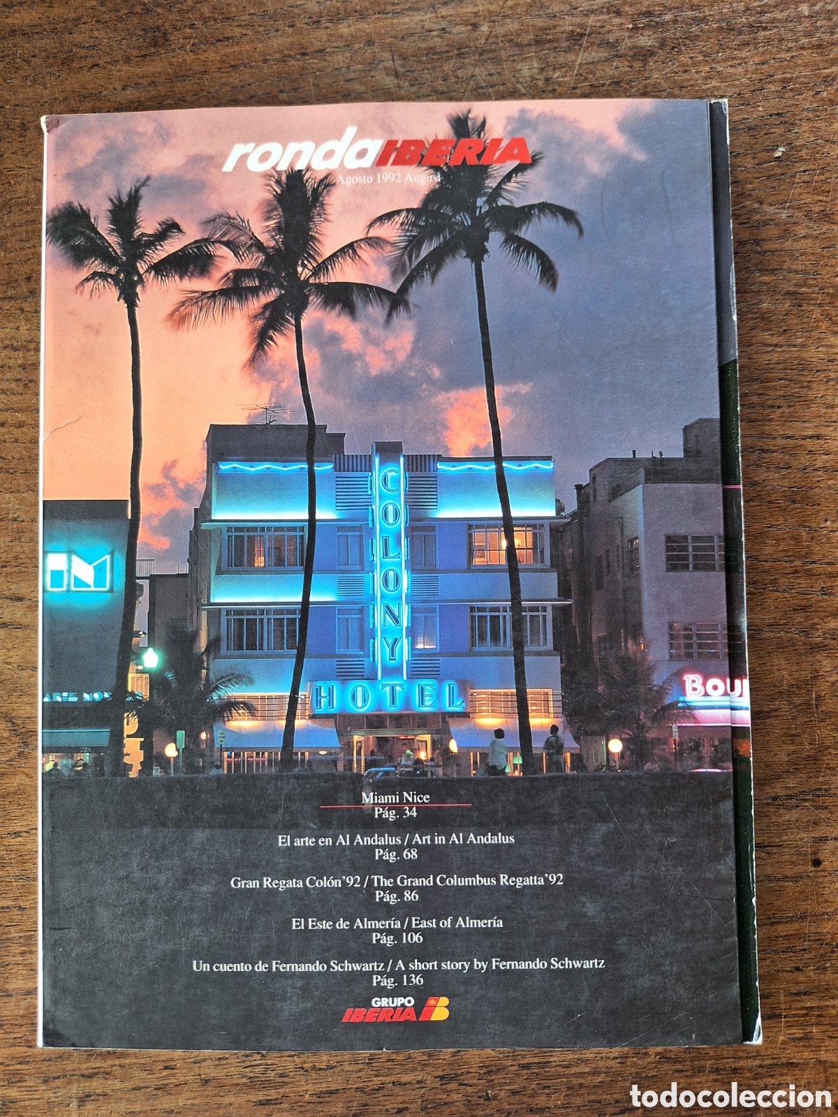Sammelleidenschaft Andere Papierartikel: Revista ronda iberia de agosto 1992