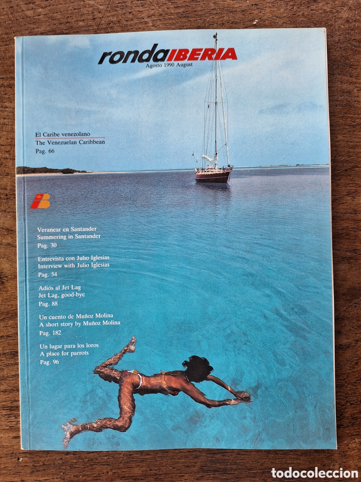 Sammelleidenschaft Andere Papierartikel: Revista ronda iberia de agosto 1990
