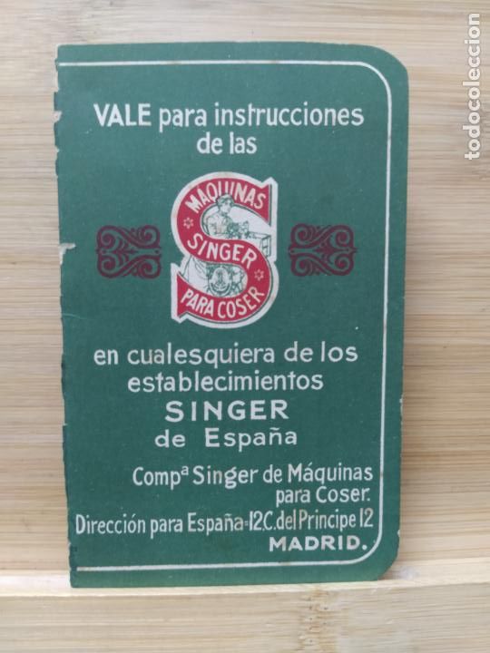 Sammelleidenschaft Andere Papierartikel: MAQUINAS DE COSER SINGER-VALE PARA CLASES PARA COSER-VER FOTOS-(105.153)