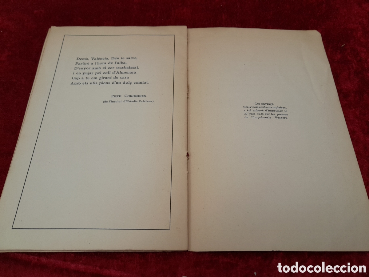 Otros art&iacute;culos de coleccionismo en papel: DOC-247. ELEGIA DE VAL&Egrave;NCIA. 1938. - Foto 4