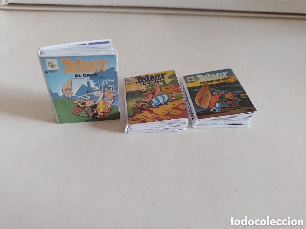 Otros art&iacute;culos de coleccionismo en papel: Minilibros artesanales. Asterix varios t&iacute;tulos.esc 1:12