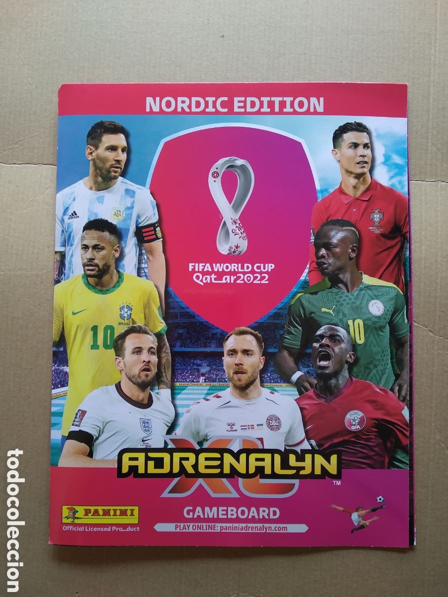 Otros Art&iacute;culos de Coleccionismo en Papel: TABLERO JUEGO ADRENALYN MUNDIAL 2022 CROMO FUTBOL PANINI MESSI CRISTIANO RONALDO NEYMAR KANE MANE