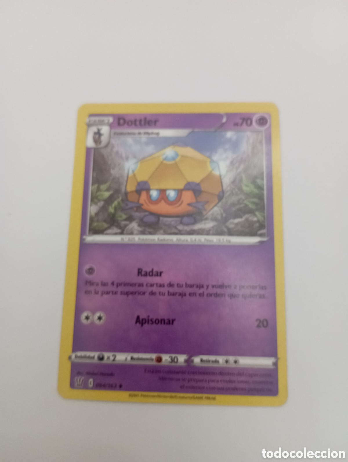 Otros Art&iacute;culos de Coleccionismo en Papel: DOTTLER POKEMON CARD CARTA POKEMON