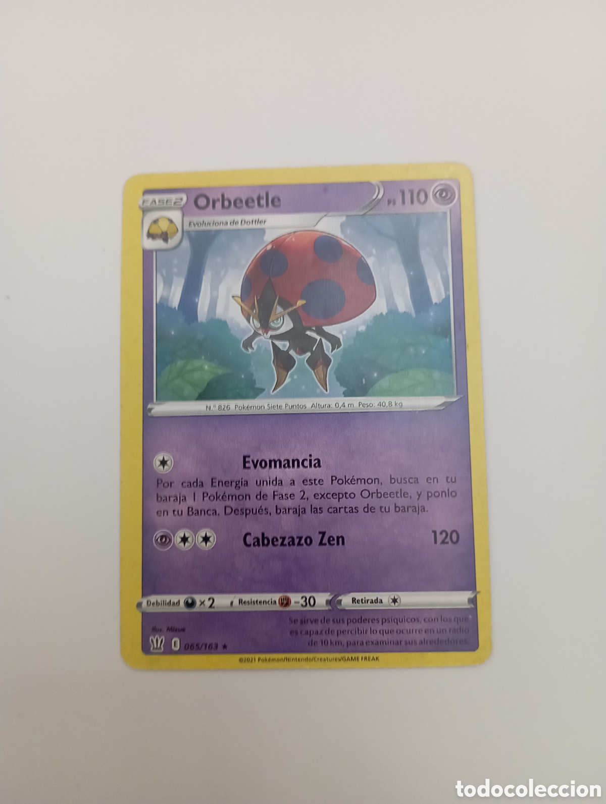 Otros Art&iacute;culos de Coleccionismo en Papel: ORBEETLE POKEMON CARD CARTA POKEMON