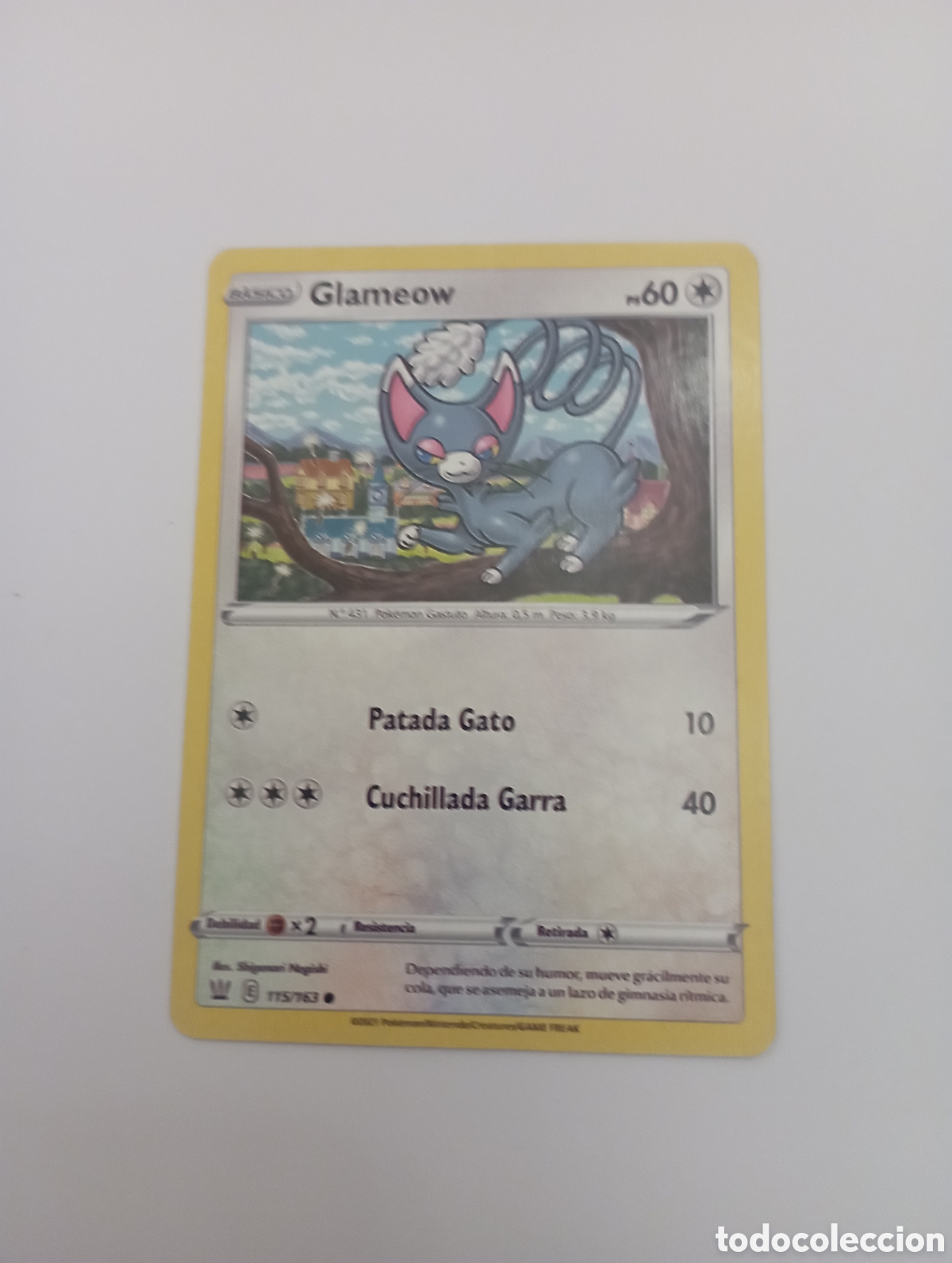 Otros Art&iacute;culos de Coleccionismo en Papel: GLAMEOW POKEMON CARD CARTA POKEMON