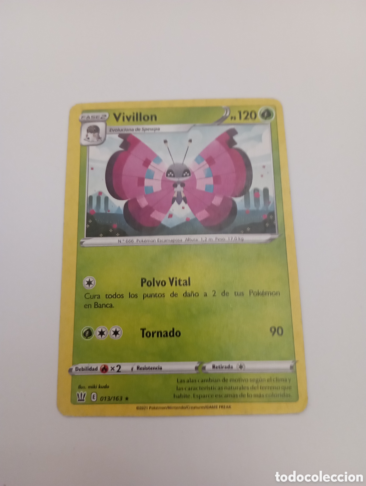 Otros Art&iacute;culos de Coleccionismo en Papel: VIVILLON POKEMON CARD CARTA POKEMON