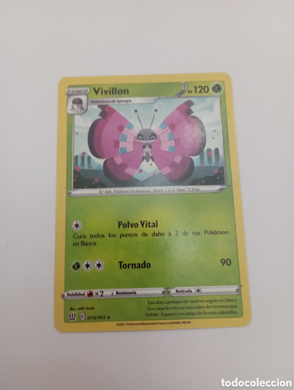 Otros Art&iacute;culos de Coleccionismo en Papel: VIVILLON POKEMON CARD CARTA POKEMON