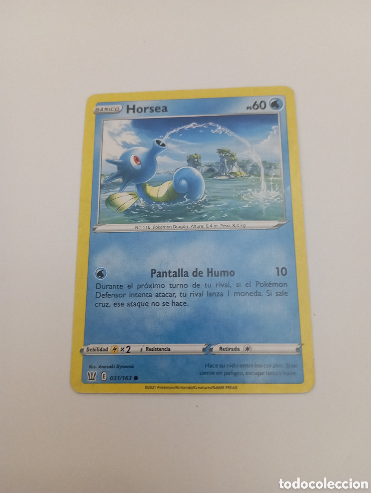 Otros Art&iacute;culos de Coleccionismo en Papel: HORSEA POKEMON CARD CARTA POKEMON