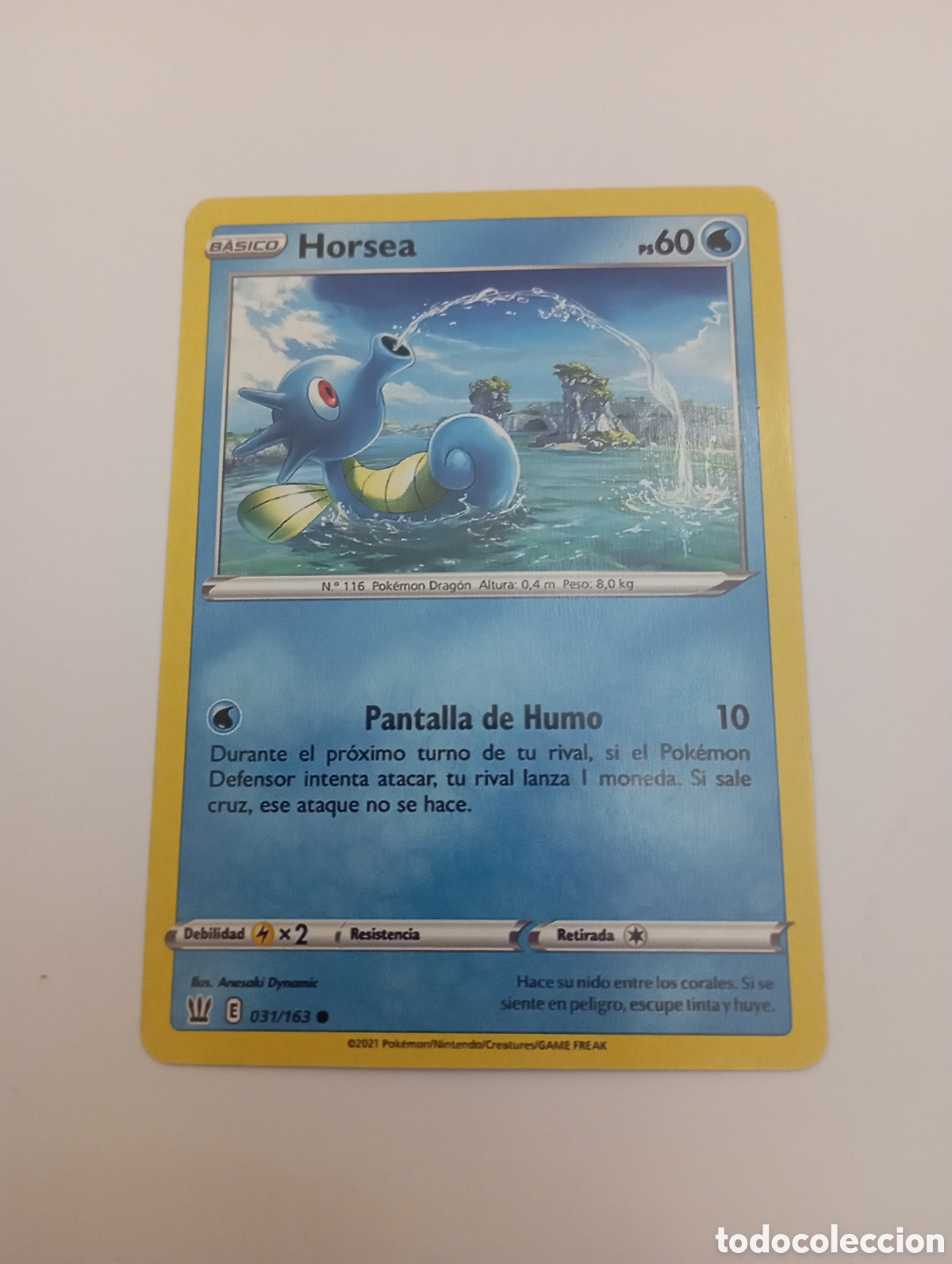 Otros Art&iacute;culos de Coleccionismo en Papel: HORSEA POKEMON CARD CARTA POKEMON